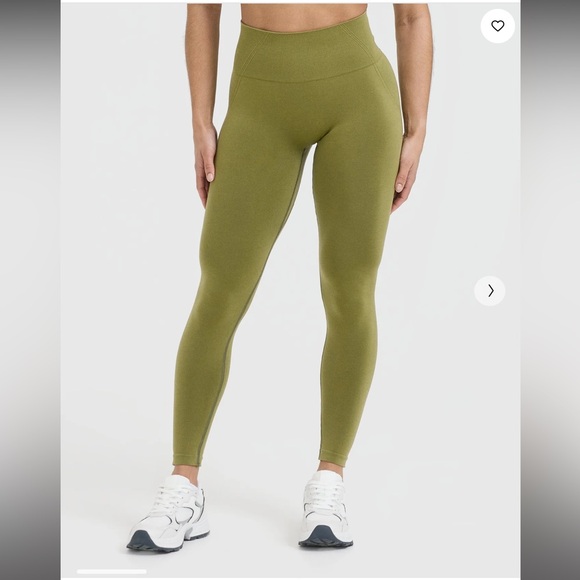 ONER ACTIVE • EFFORTLESS SEAMLESS LEGGINGS • OLIVE GREEN • SMALL/REGULAR/SHORT - Picture 1 of 6